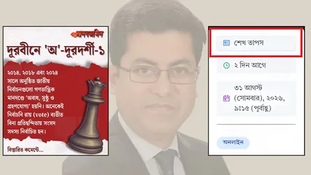 মানবজমিনের এই শেখ তাপস কোন তাপস?